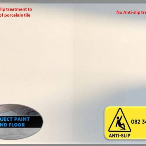 Antislip before and after